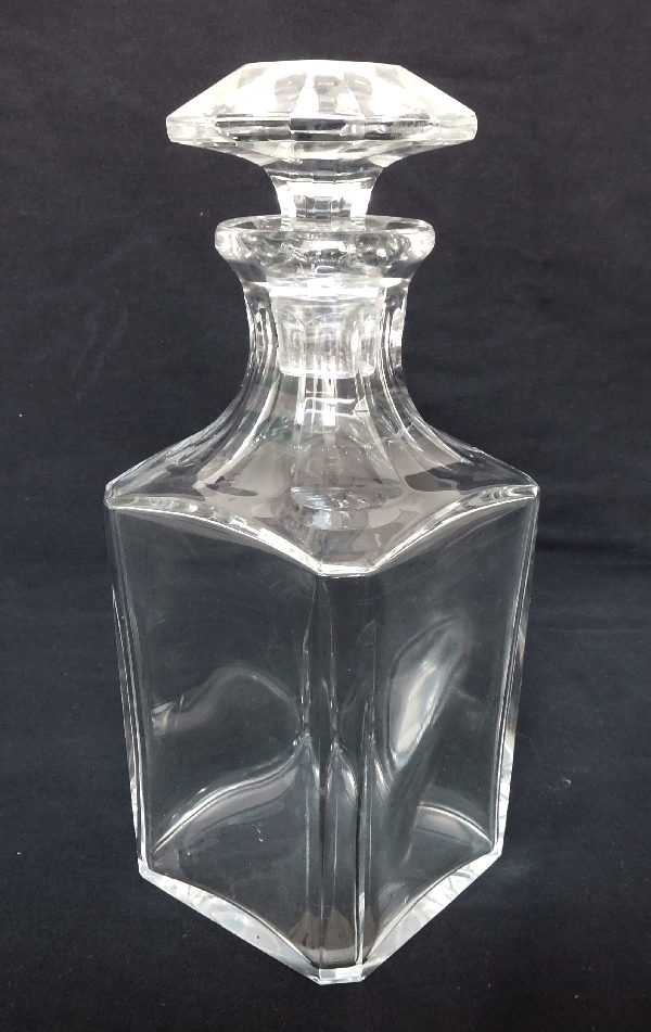 Baccarat crystal whisky decanter, Perfection pattern - signed