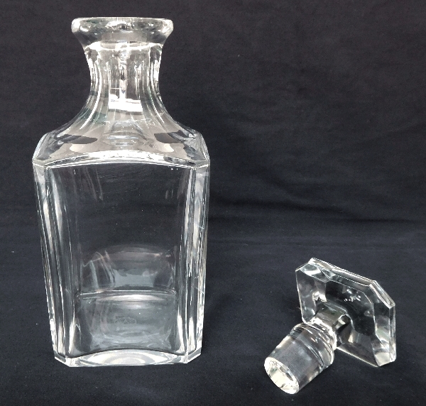 Baccarat crystal whisky decanter, Perfection pattern - signed