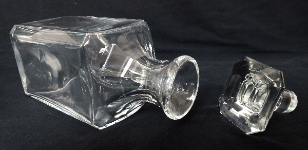 Baccarat crystal whisky decanter, Perfection pattern - signed