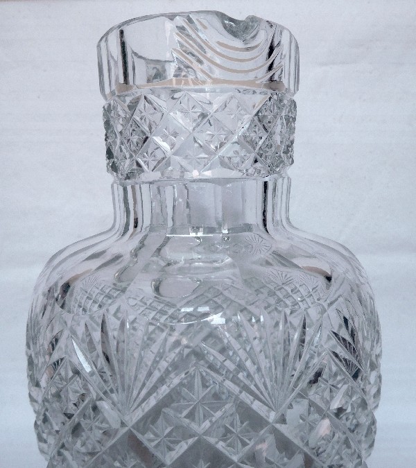 Tall Baccarat crystal pitcher, France circa1900