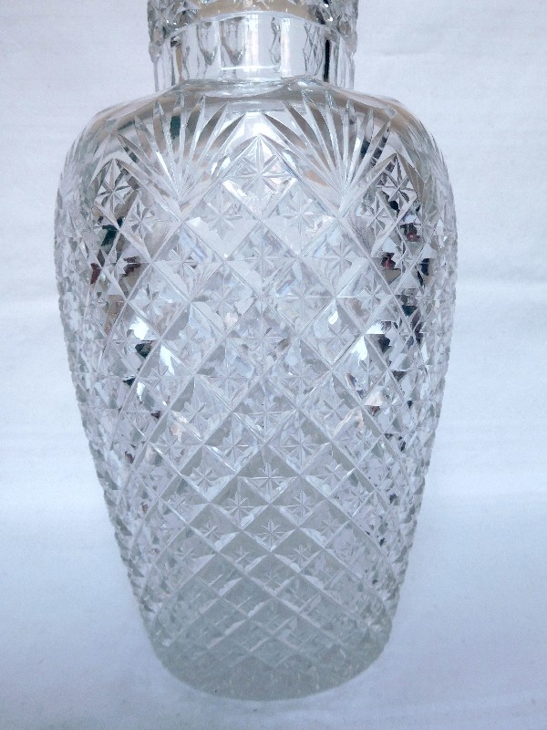 Tall Baccarat crystal pitcher, France circa1900