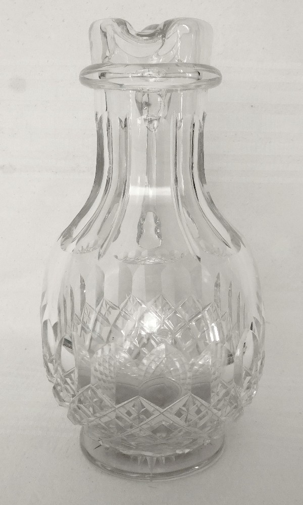 Antique Baccarat cut crystal water pitcher