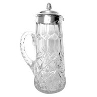 Baccarat crystal & Christofle : tall orangeade pitcher - Lagny pattern