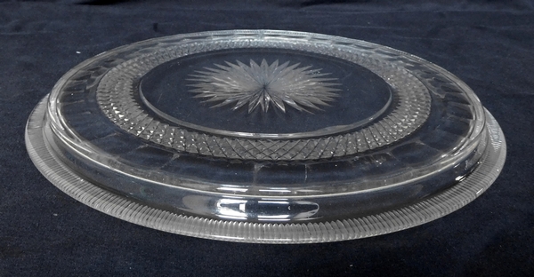 Le Creusot cut crystal dish, early 19th century circa 1820 - 1830