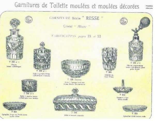 Baccarat crystal tray, à la Russe pattern, signed