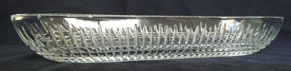 Baccarat crystal comb or brush cup, Nancy pattern