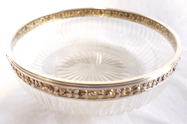 Baccarat crystal and vermeil salad bowl - silversmith Henri Soufflot