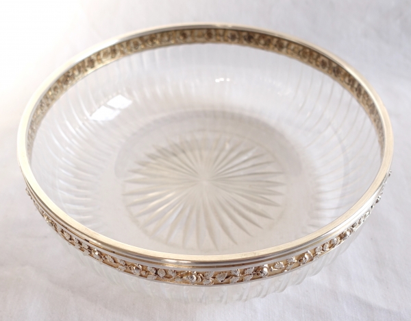 Baccarat crystal and vermeil salad bowl - silversmith Henri Soufflot