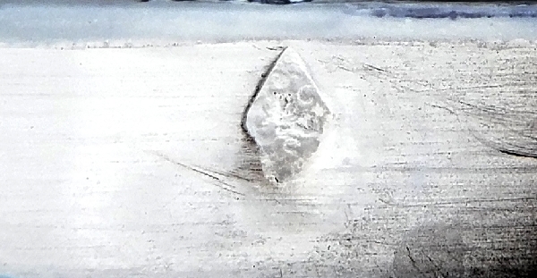 Saladier en cristal de Baccarat, modèle Malmaison, monture en argent massif, poinçon Minerve