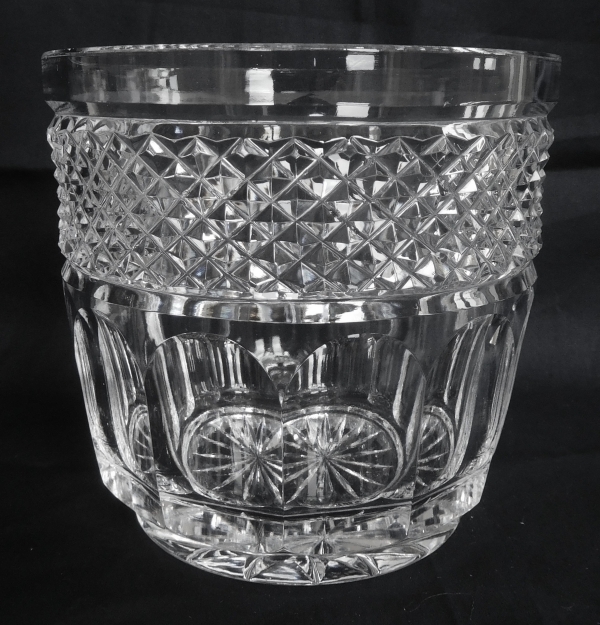 St Louis crystal ice bucket / planter, Trianon pattern