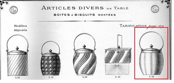 Seau à biscuit en cristal de Baccarat doré à l'or fin, décor de style Louis XV