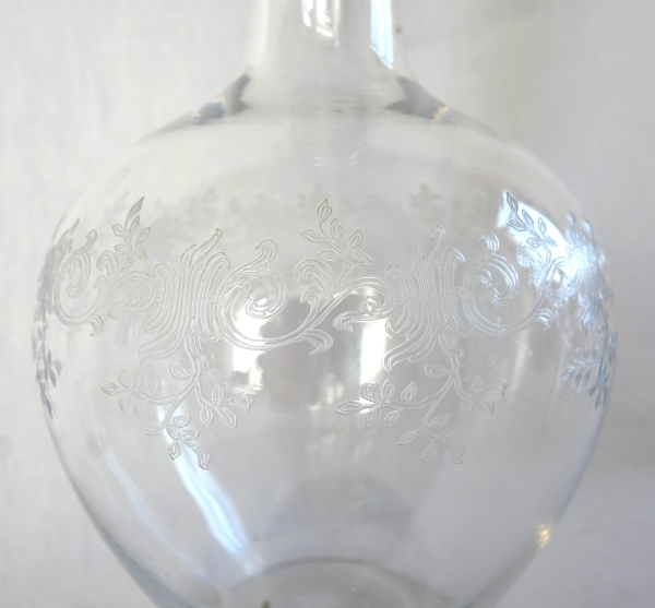 Baccarat crystal night set, Sevigne pattern enhanced with fine gold