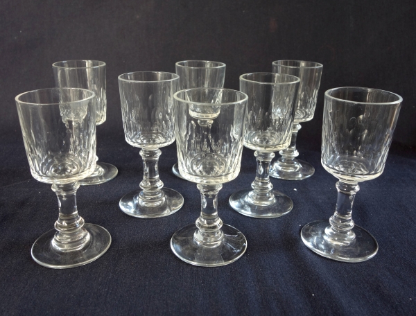 Baccarat crystal liquor set for 8 - Champigny pattern