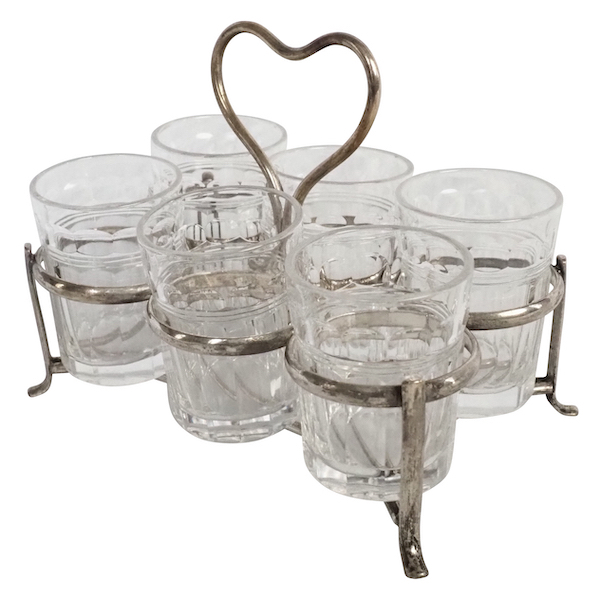 Baccarat crystal liquor set for 6 guests, Chicago variant pattern