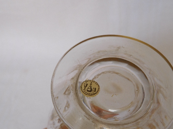 Baccarat crystal liquor set enhanced with fine gold - France circa 1890 10 pieces