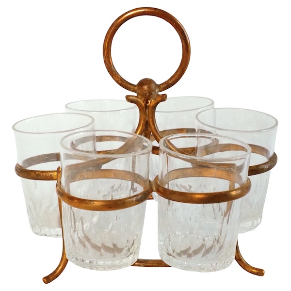 Baccarat crystal liquor set for 6 guests, Richelieu pattern