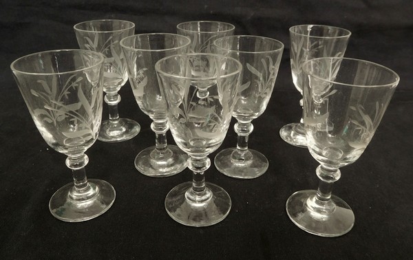 St Louis crystal liquor set, 19th century