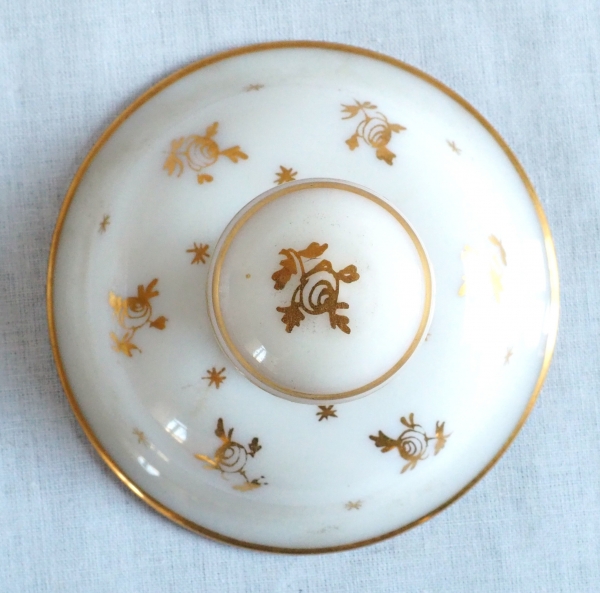 Baccarat : opaline water set enhanced with fine gold, Napoleon III production circa 1860