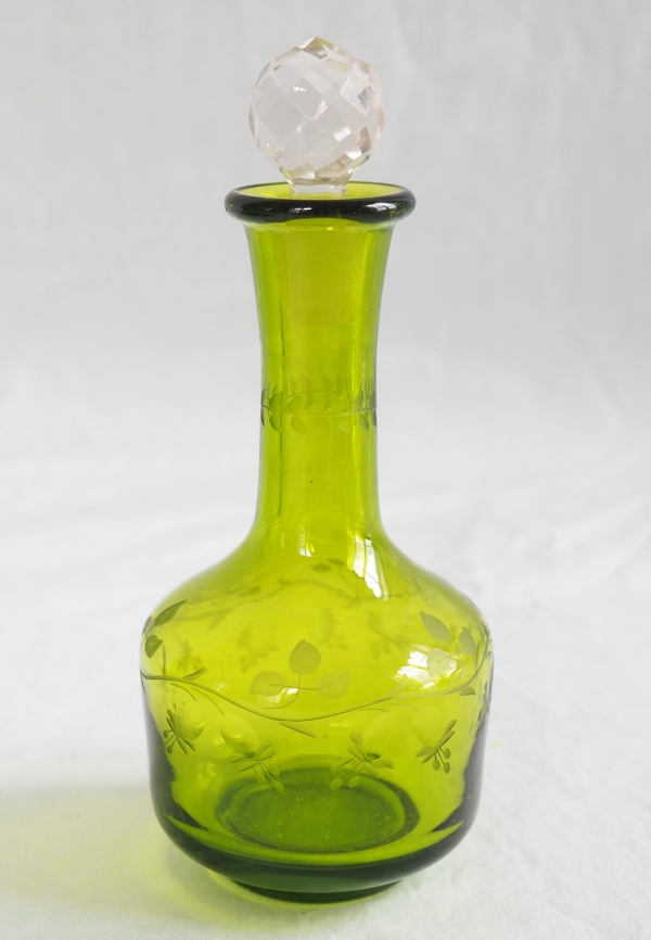 St Louis crystal night set, late 19th century