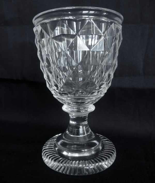 Set of Le Creusot crystal wine glasses for 10 guests, early 19th century circa 1820 - 20 pieces