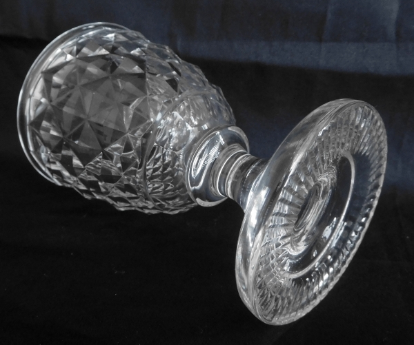 Set of Le Creusot crystal wine glasses for 10 guests, early 19th century circa 1820 - 20 pieces