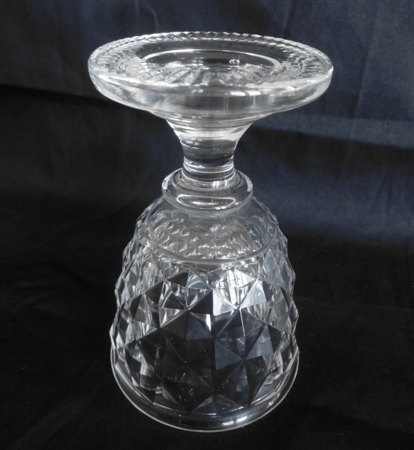 Set of Le Creusot crystal wine glasses for 10 guests, early 19th century circa 1820 - 20 pieces