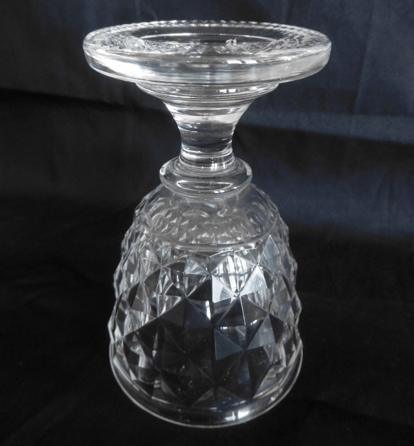 Set of Le Creusot crystal wine glasses for 10 guests, early 19th century circa 1820 - 20 pieces