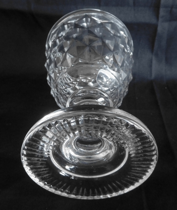 Set of Le Creusot crystal wine glasses for 10 guests, early 19th century circa 1820 - 20 pieces