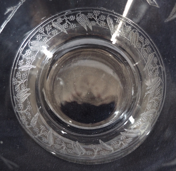 Baccarat crystal sugar pot, Mimosa pattern