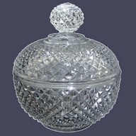 Baccarat crystal sugar pot, Marie-Louise pattern