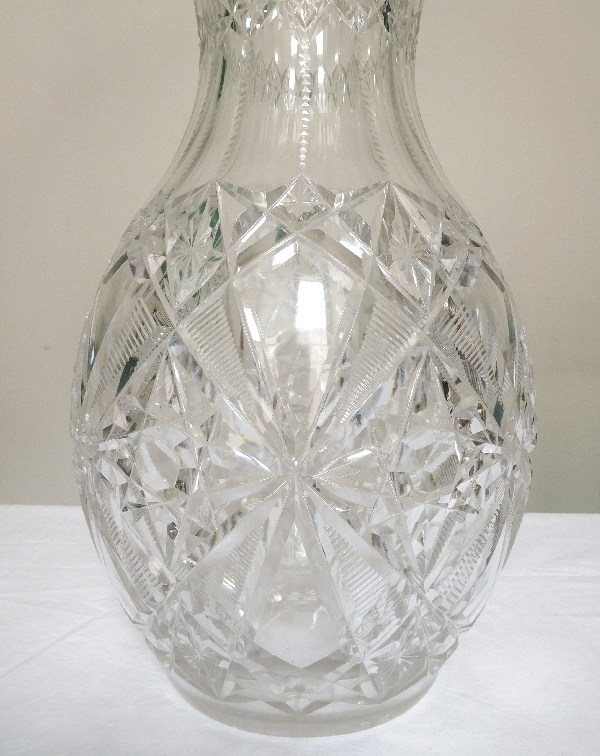 Spectaculaire vase en cristal de Baccarat, modèle Lagny - 44cm