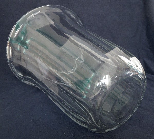 Tall Baccarat crystal vase (Malmaison pattern) - signed