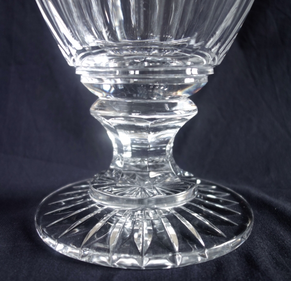 Spectacular Baccarat crystal vase, Empire style, Eurydice pattern - 35cm