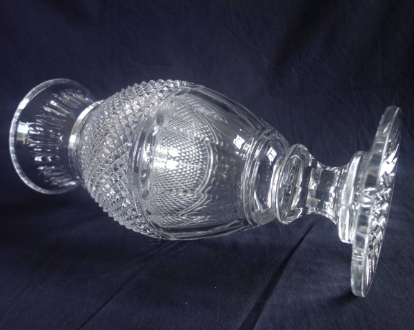 Spectacular Baccarat crystal vase, Empire style, Eurydice pattern - 35cm
