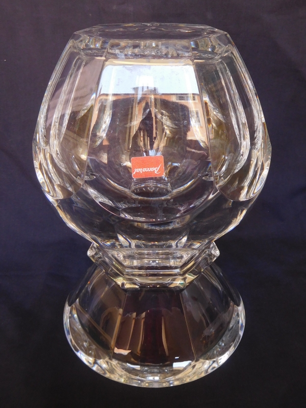 Vase en cristal de Baccarat, modèle Harcourt, signé, neuf - 22cm