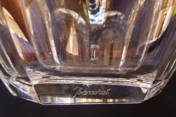 Baccarat crystal vase, Harcourt pattern, signed, new - 22cm