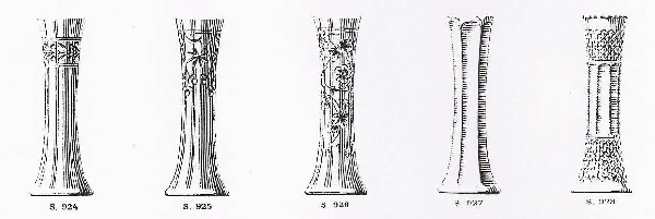 Tall Art Nouveau Baccarat crystal vase, circa 1900