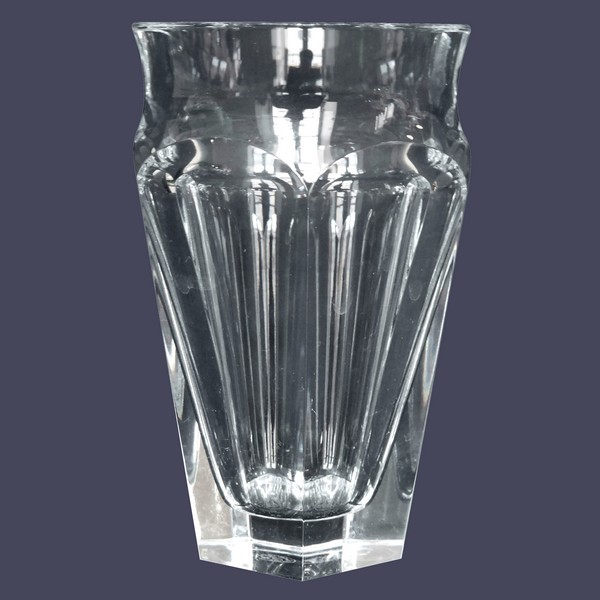 Baccarat crystal vase, Nelly pattern - 12.9cm - signé