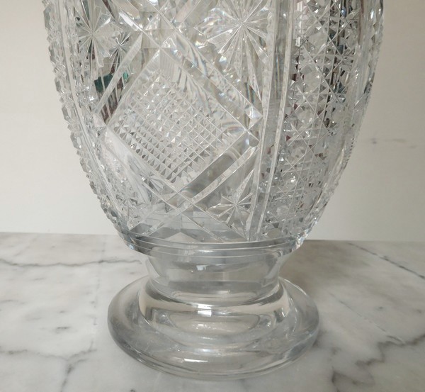 Spectacular Baccarat crystal vase / lamp