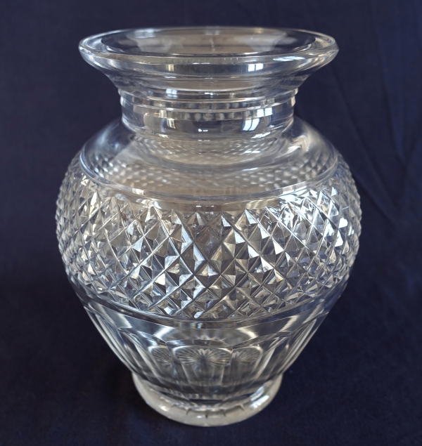 St Louis Empire style crystal vase, , late 19th century, Trianon pattern