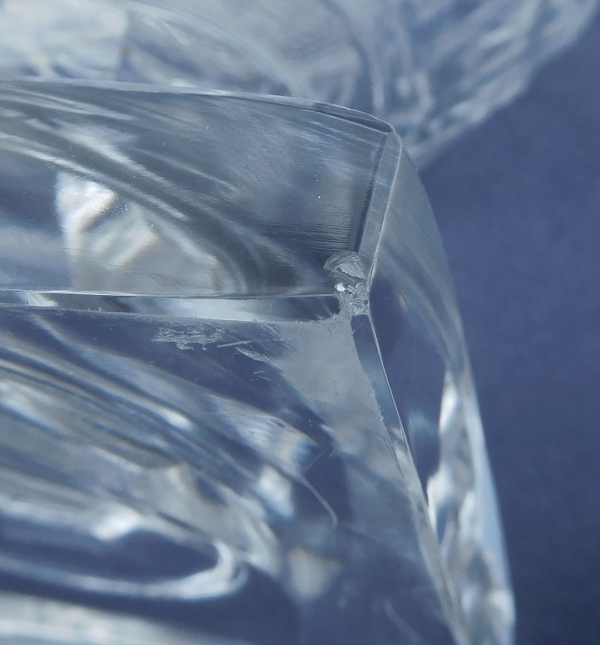 Large Baccarat crystal vase, 19th century style, Baccarat Museum signature