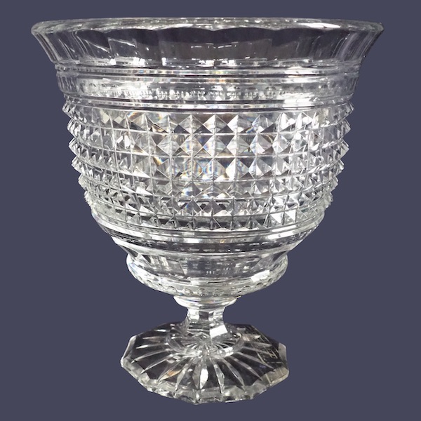 Baccarat crystal vase signed Musee de Baccarat