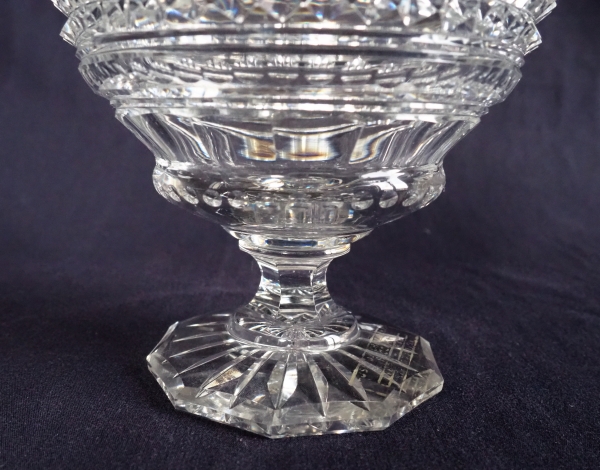 Baccarat crystal vase signed Musee de Baccarat