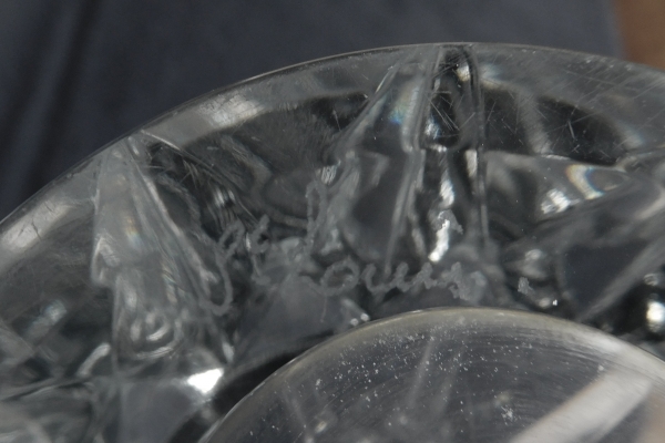 Vase en cristal de Saint Louis, modèle Camaret - signé - 20cm