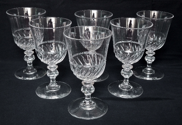 Verre à vin blanc ou verre à porto en cristal de Baccarat forme tulipe, époque Napoléon III - 11cm