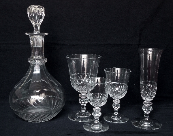 Baccarat crystal wine glass / port glass, Napoleon III production - 11cm