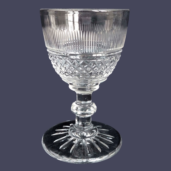 Baccarat / Le Creusot crystal wine glass, mid 19th century