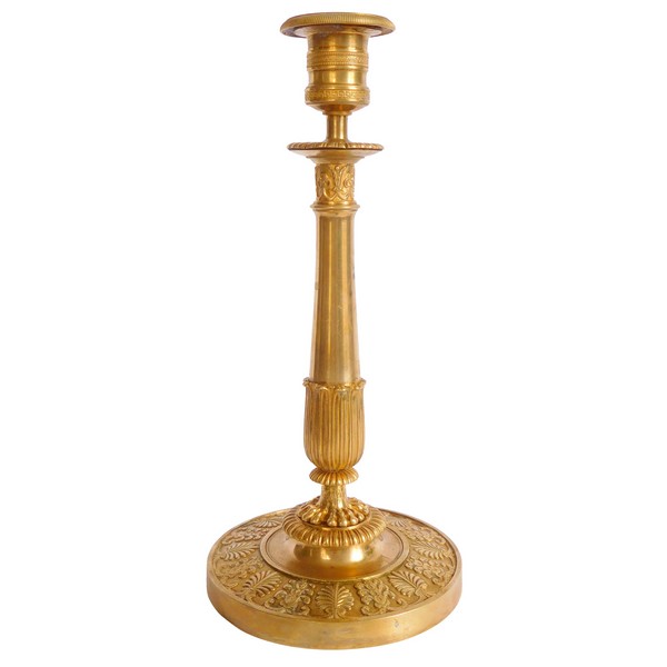 Claude Galle : Empire gilt bronze candlestick - Chateau de Saint Cloud model