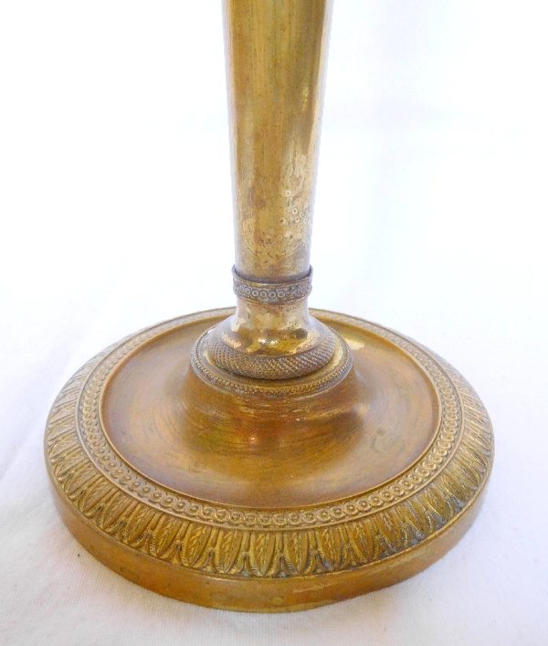 Thomire : Empire gilt bronze candlestick - Chateau de Fontainebleau model