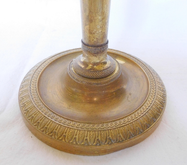 Thomire : Empire gilt bronze candlestick - Chateau de Fontainebleau model